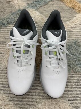 Under Armour Men's Drive Pro Golf Shoes with Gray and Neon Green Accents